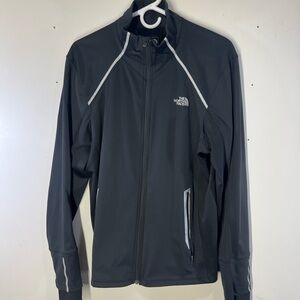 The North Face Flashdry windstopper Men's Large Dark Black Performance Jacket